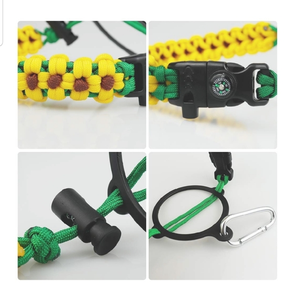 Sunflower Paracord Safety Handle Wide Mouth Hydro - Picture 6 of 8